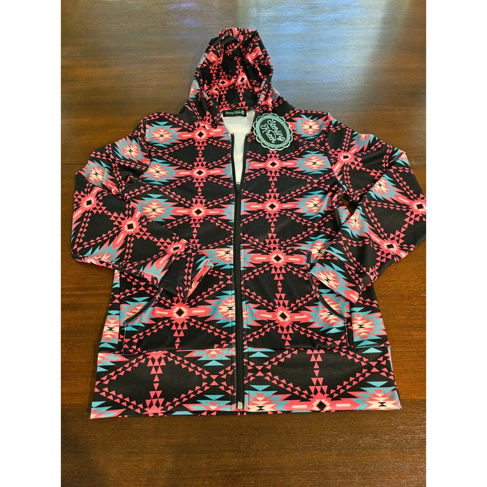 Sterling Kreek Women's Size X Small Full Zip Jacket Western Aztec‎ Tribal